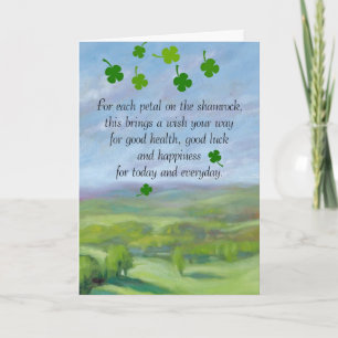 For each petal on the shamrock...An Irish blessing Card