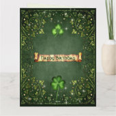 For Each Petal on the Shamrock Irish BIG Birthday Card | Zazzle