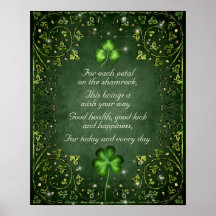 For Each Petal on the Shamrock - Irish Saying