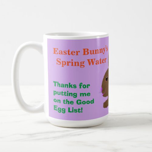 For Easter Bunny Water Mug Personalize Name