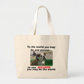 For English Bulldog Lovers Large Tote Bag