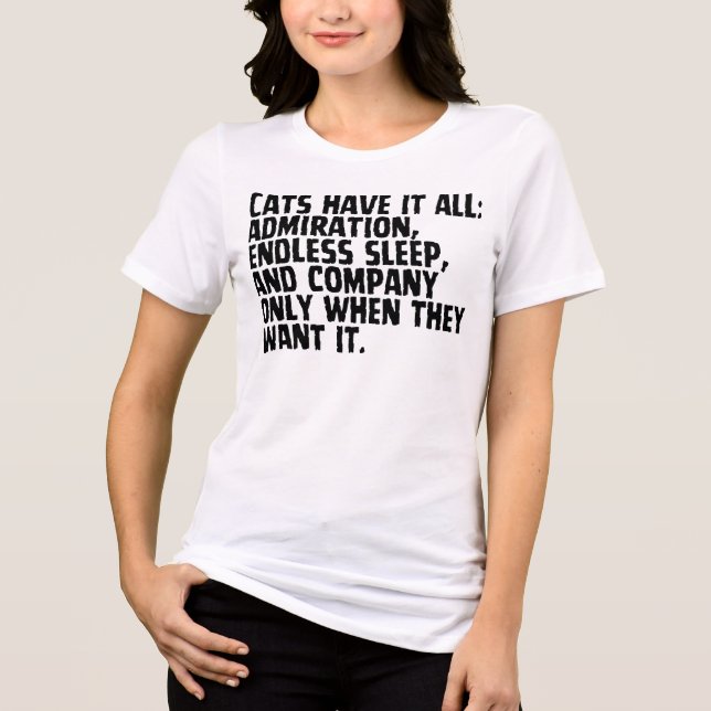 For Every Cat-titude Tri-Blend Shirt (Front)