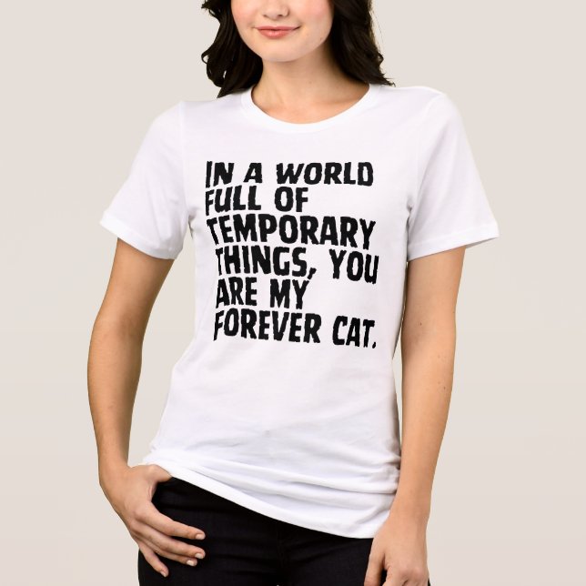 For Every Cat-titude Tri-Blend Shirt (Front)