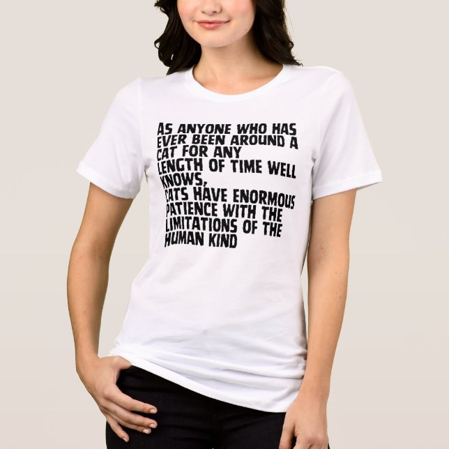 For Every Cat-titude Tri-Blend Shirt (Front)