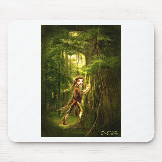 ..for faery folks live in old oaks mouse pad (Front)