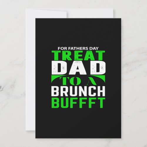 for fathers day treat dad to a  brunch bufffet invitation