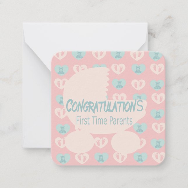 For First Time Parents Note Card (Front)