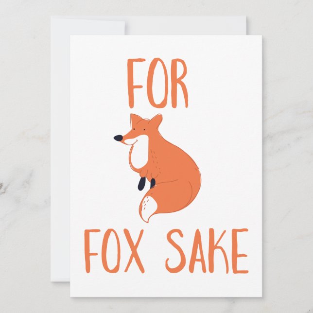 For Fox Sake (Front)