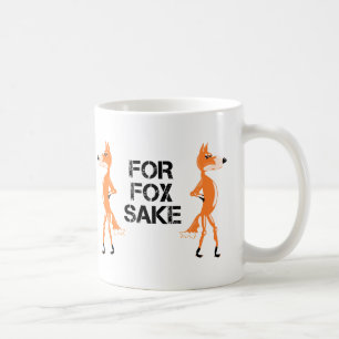 For Fox Sake Arguing Foxes Coffee Mug