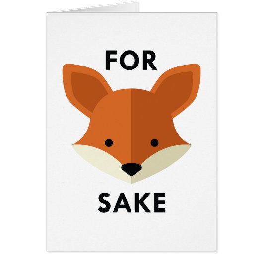 For Fox Sake Cards (Front)