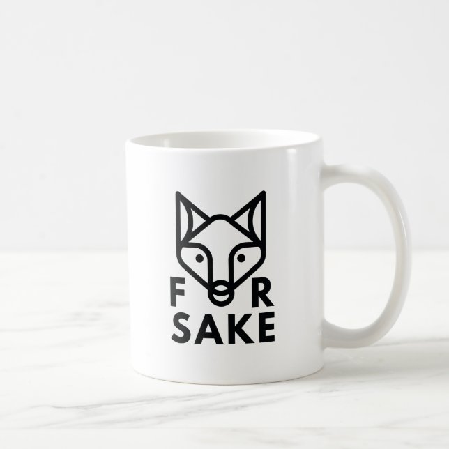 For Fox Sake Coffee Mug (Right)