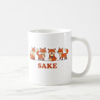 For Fox Sake Four Foxes Funny Pun Coffee Mug
