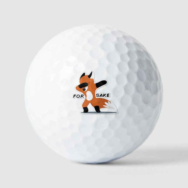 For Fox Sake Golf Balls (Front)