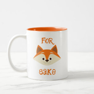 For Fox Sake Two-Tone Coffee Mug