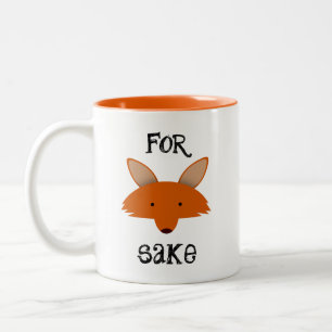 For Fox Sake Two-Tone Coffee Mug