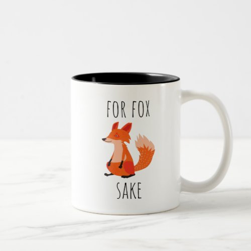 For fox sake Two_Tone coffee mug