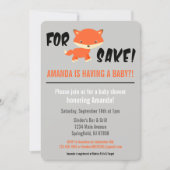 For Fox Sake! You're having a Baby?! Baby Shower Invitation (Front)
