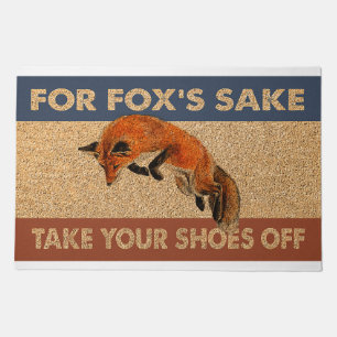 For Fox's Sake Take Your Shoes Off Doormat