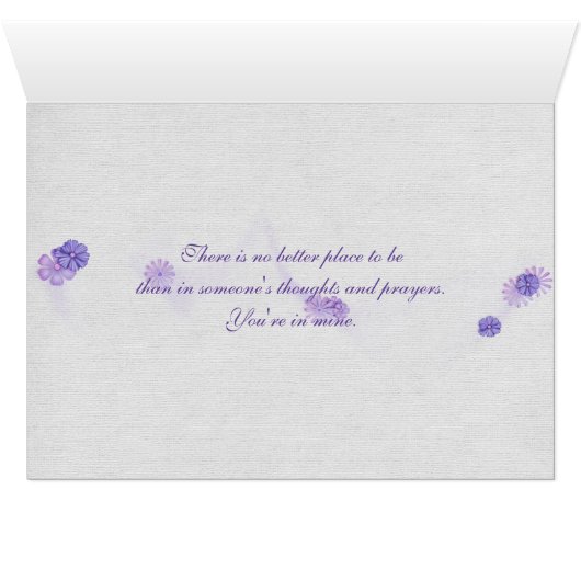 for friend-lilac bouquet with hope text (Inside Horizontal (Bottom))