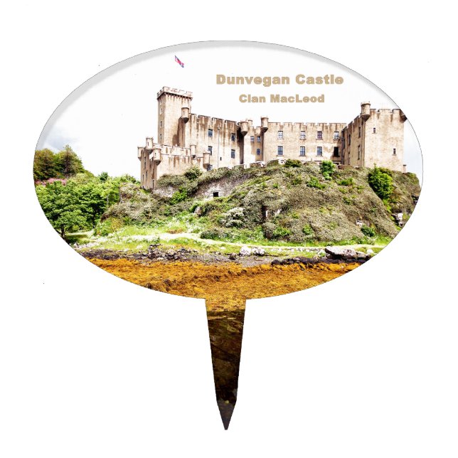For Fun -- Scotland Dunvegan Castle – MacLeod Clan Cake Topper (Front)