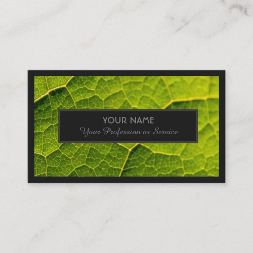 For garden experts and natural designers business card