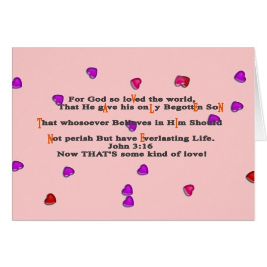 For God so loVed the world, (Front Horizontal)