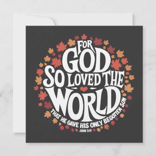 For God So Loved the World (Front)