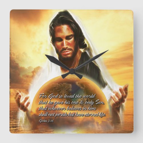 For God so Loved the World 2 Wall Clock