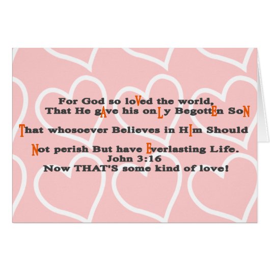 For God so loVed the world, - Customized (Front Horizontal)