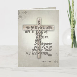 For God So Loved The World Holiday Card