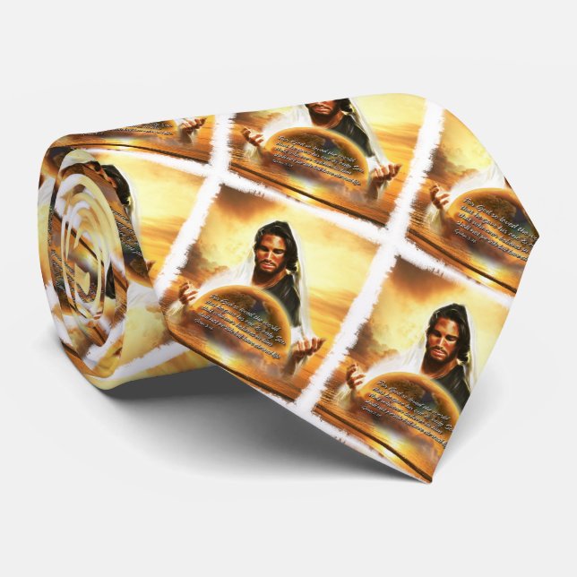 For God so Loved the World..John 3:16 Tie (Rolled)