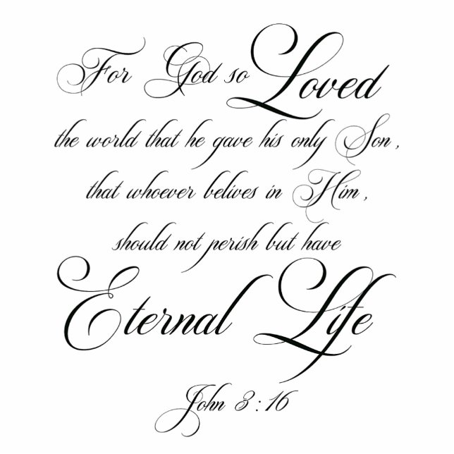 For God so loved the world magnet (Front)