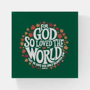 For God So Loved the World Paperweight