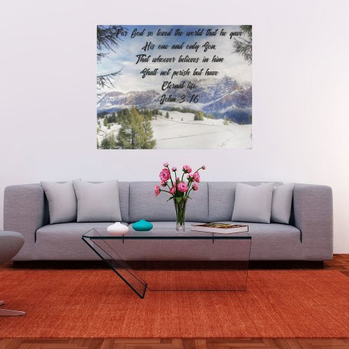 For God So Loved The World Stretched Canvas Print