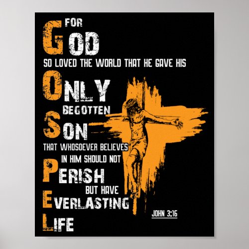 For God So Loved The World That He Gave His Only Poster