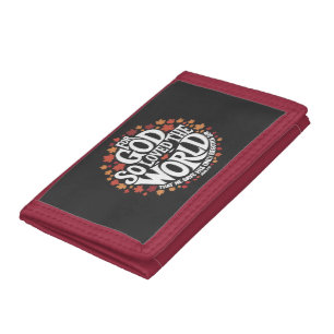 For God So Loved the World Trifold Wallet