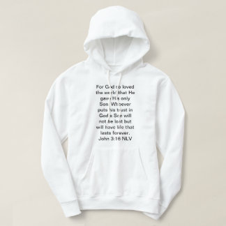 For God So Loved The World Word Hoodie