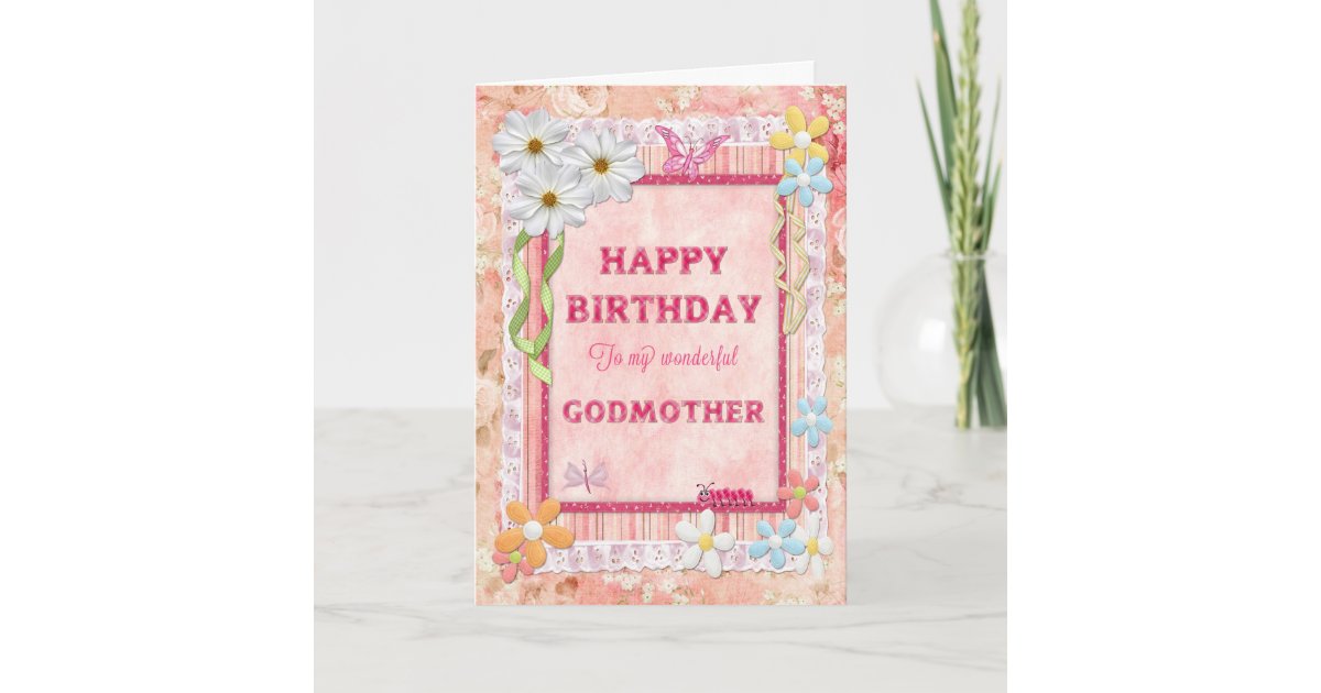 For Godmother Craft Birthday Card