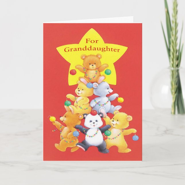 For Granddaughter Holiday Card (Front)