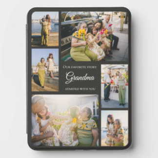 For Grandma Favorite Story photo collage black Kindle Cover