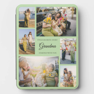 For Grandma Favorite Story photo collage green Kindle Cover