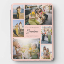For Grandma Favorite Story photo collage pink
