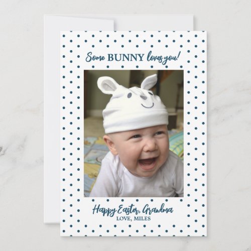 For Grandma Happy Easter Photo Holiday Card