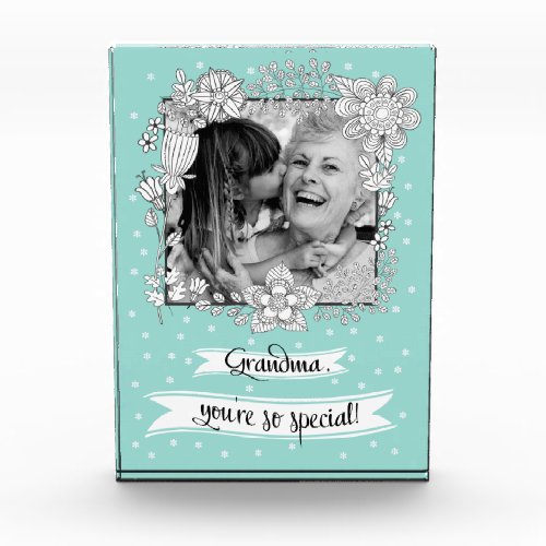 For Grandma on Mothers Day Custom  Photo Block