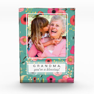 For Grandma on Mother's Day. Custom Photo Block
