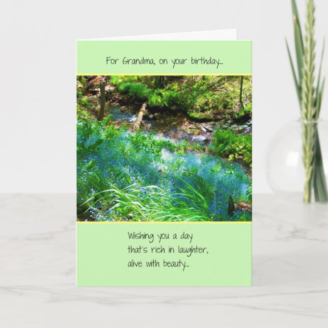 For Grandma, On Your Birthday Card (Front)