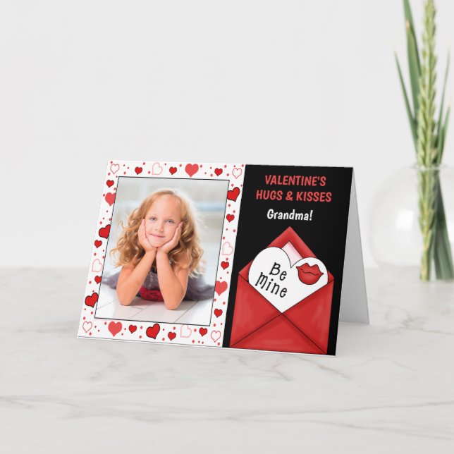 for Grandma Valentine's Day from Grandkids Photo Holiday Card (Front)