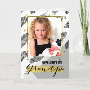 For Grandpa on Father's Day Custom Photo Card
