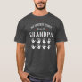 For Grandpa with 8 Grandkids Names Personalized T-Shirt