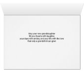 for Grandparents on the Birth of a Granddaughter (Inside Horizontal (Bottom))